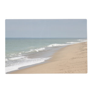 Pretty ocean waves and beach placemat