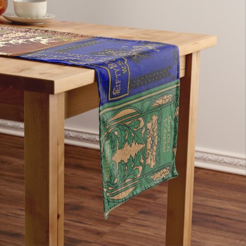 Pretty Old Book Covers Short Table Runner
