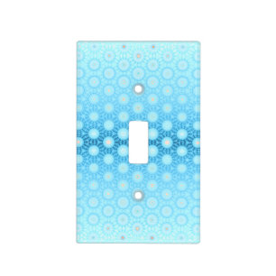Pretty Ombre Blue and Peach Geometric Duvet Cover
