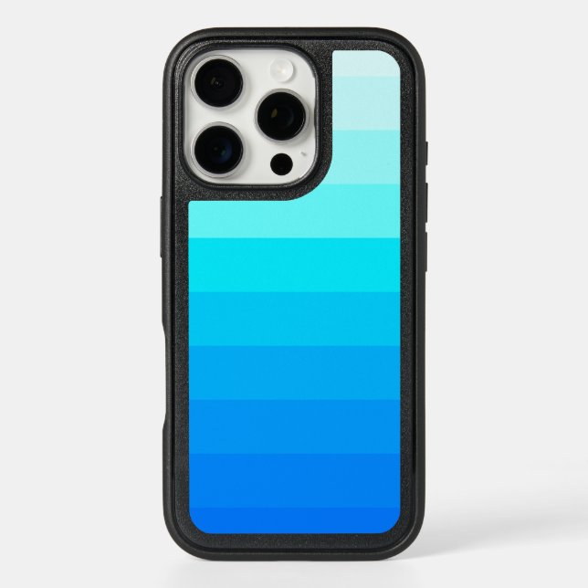 Pretty Ombre Blue Design Otterbox iPhone Case (Back)