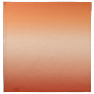 Pretty Ombre Hot Summer Orange & Apricot Gradient Cloth Napkin