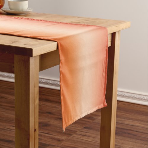 Pretty Ombre Hot Summer Orange  Apricot Gradient Short Table Runner