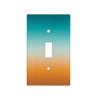 Pretty Ombre Sunny Orange & Teal Blue Gradient