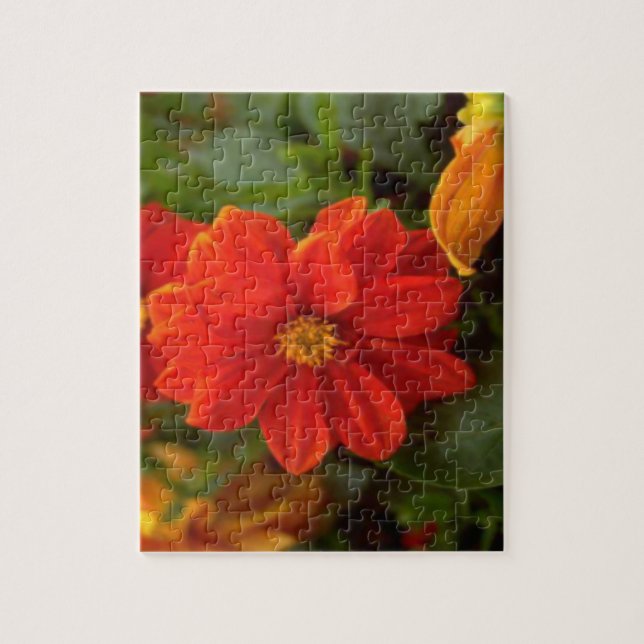 Pretty Orange Flower Jigsaw Puzzle (Vertical)