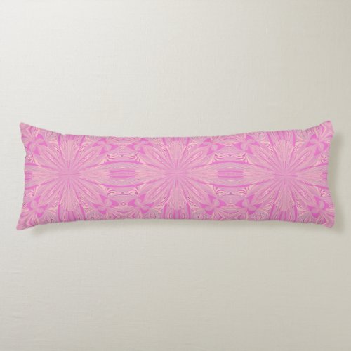 Pretty Orchid Purple Beautiful Abstract Flower Body Pillow