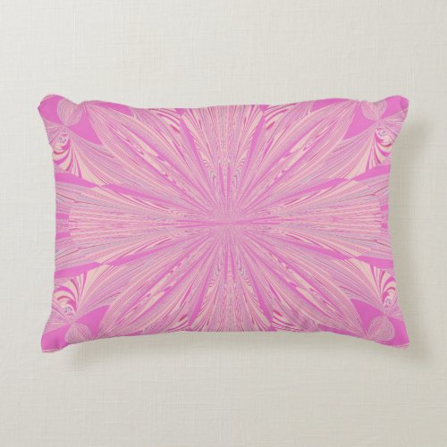Pretty Orchid Purple Beautiful Abstract Flower Decorative Pillow