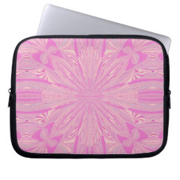 Pretty Orchid Purple Beautiful Abstract Flower Laptop Sleeve