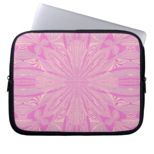 Pretty Orchid Purple Beautiful Abstract Flower Laptop Sleeve