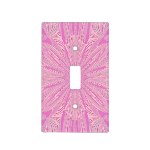 Pretty Orchid Purple Beautiful Abstract Flower Light Switch Cover