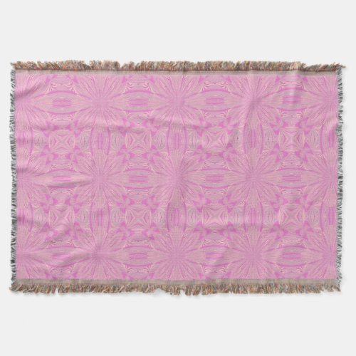 Pretty Orchid Purple Beautiful Abstract Flower Throw Blanket