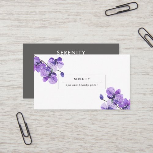 Pretty Orchids Feminine Business Card