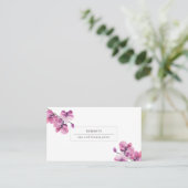 Pretty Orchids Feminine Business Card (Standing Front)