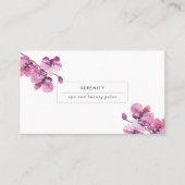 Pretty Orchids Feminine Business Card (Front)