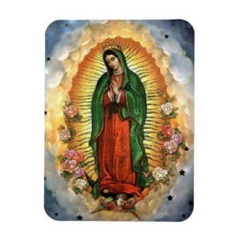 Pretty Our Lady Of Guadalupe Virgin Mary Kitchen Magnet by Frasure_Studios at Zazzle