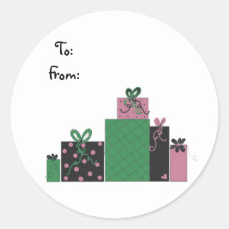 Pretty Packages Classic Round Sticker