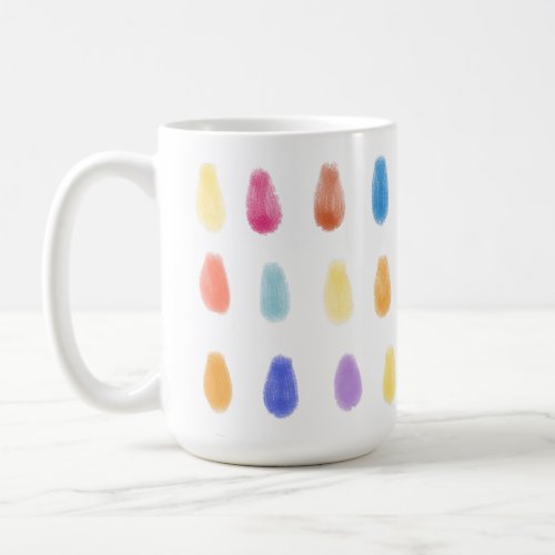 Pretty Paint Drops Original Color Pattern Coffee Mug