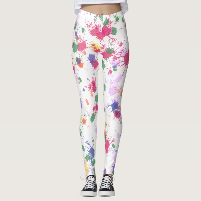 Pretty Paint Splat Leggings (Front)
