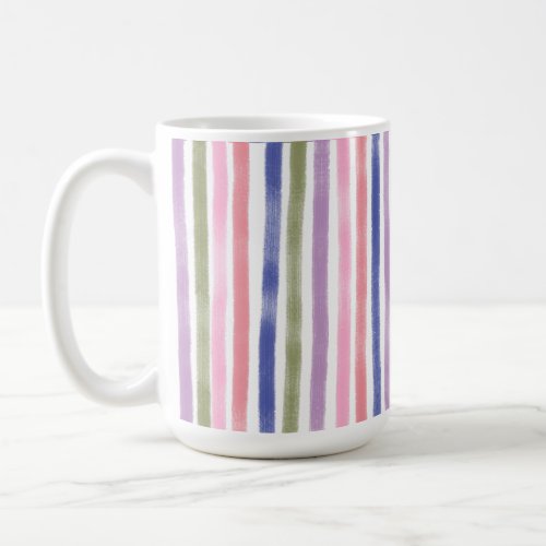 Pretty Paint Wavy Lines Original Colorful Pattern Coffee Mug
