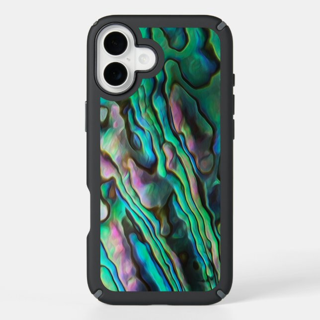 Pretty Painterly Paua Abalone Phone Case (Front)
