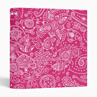Pretty Paisley 3 Ring Binder