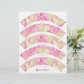 Pretty Paisley Cupcake Wrappers (Standing Front)