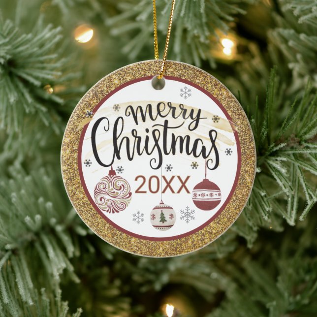 Pretty Paisley Custom  Christmas Ornament (Tree)