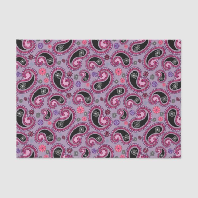 Pretty Paisley Pattern Tissue Paper (Front)