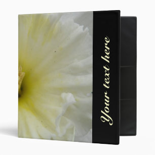 Pretty Pale Daffodil Custom Binder