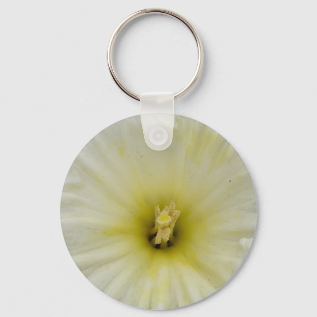 Pretty Pale Daffodil Keychain (Front)