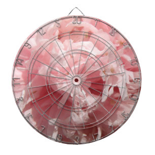 Pretty Pale Pink Poppy Dart Board