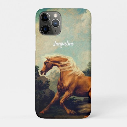  Pretty Palomino Horse   iPhone 11 Pro Case