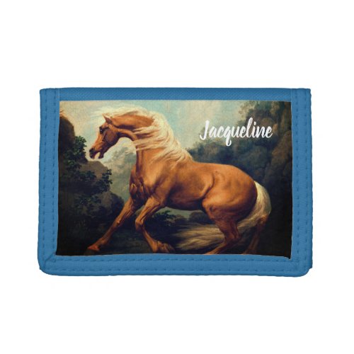  Pretty Palomino Horse  Trifold Wallet