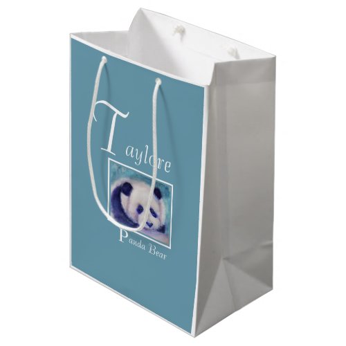 Pretty Panda Bear Medium Gift Bag