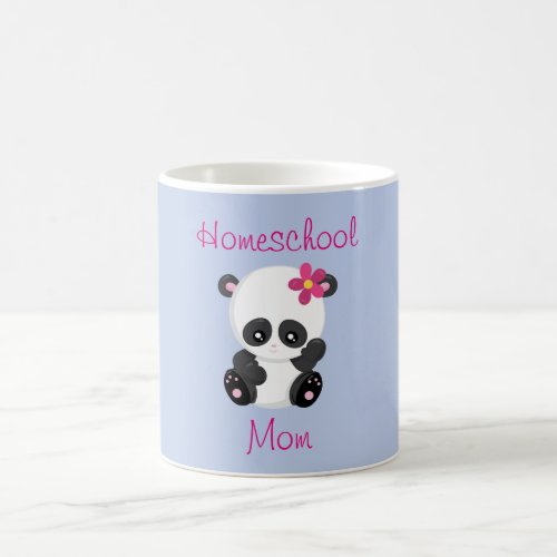 Pretty Panda Homeschool Mom Coffee Mug