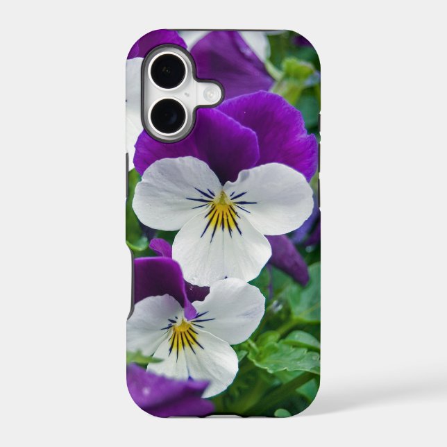 Pretty Pansies Iphone Case (Back)