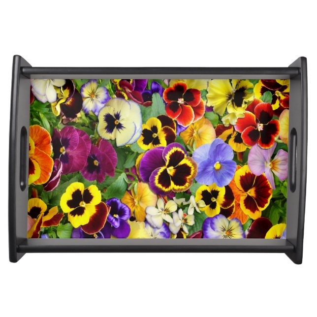 Pretty Pansies Serving Tray (Front)