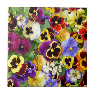 Pretty Pansies Tile