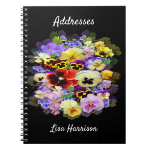 Pretty Pansy Address Notebook
