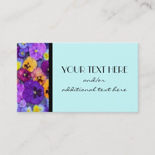 Pretty Pansy Business Card Template