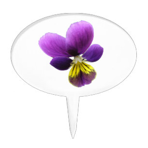 Pretty Pansy Cake Pick