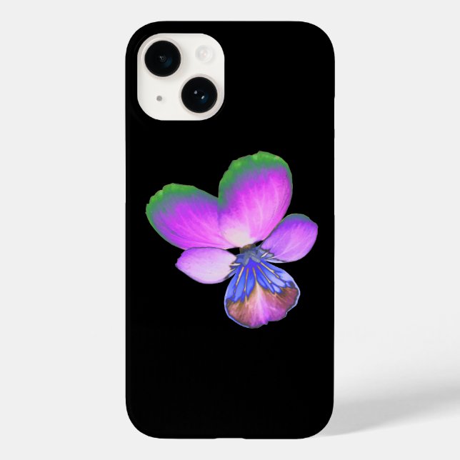 Pretty Pansy Case-Mate iPhone Case (Back)
