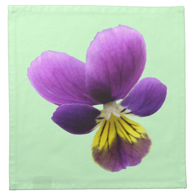 Pretty Pansy Napkin (Front)