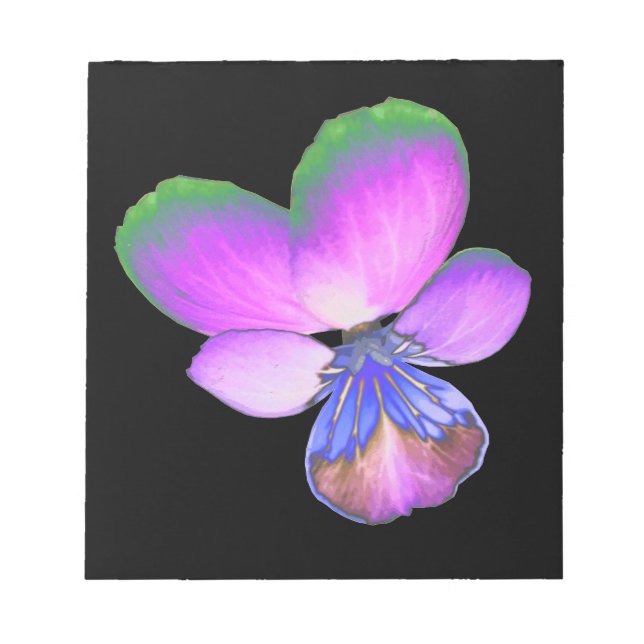 Pretty Pansy Notepad (Front)