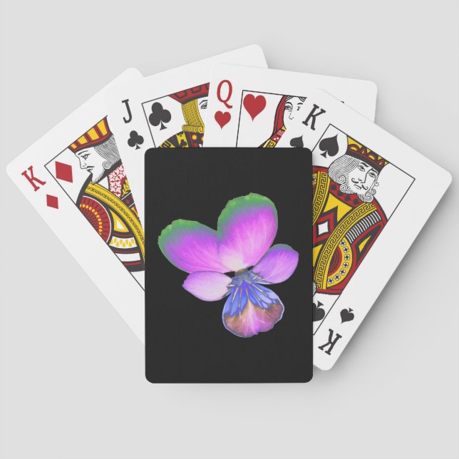 Pretty Pansy Playing Cards (Back)