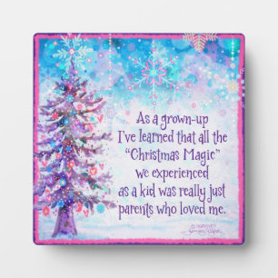 Pretty Parents Make Christmas Magical Inspirivity Plaque