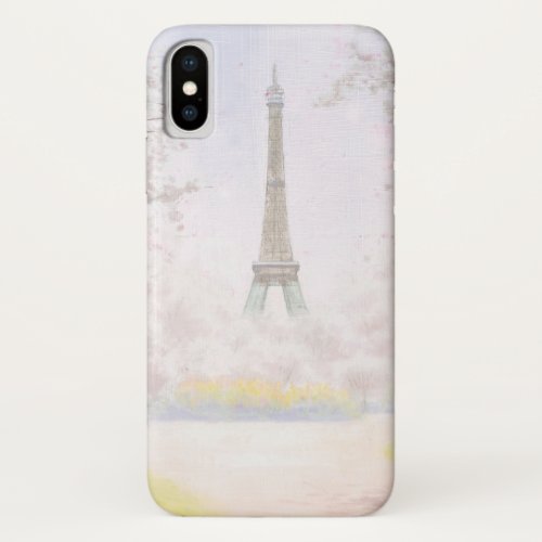 Pretty Paris In Pastels iPhone X Case