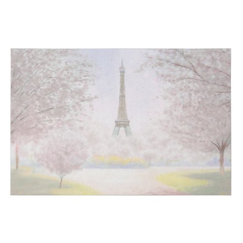 Pretty Paris In Pastels Faux Canvas Print