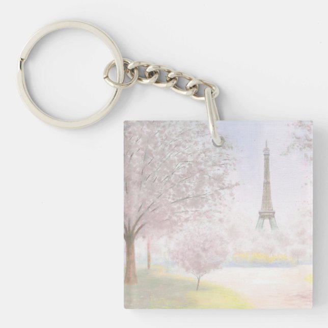 Pretty Paris In Pastels Keychain (Front)