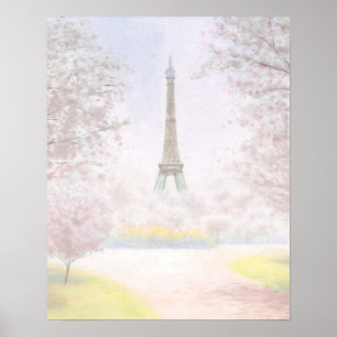 Pretty Paris In Pastels Poster