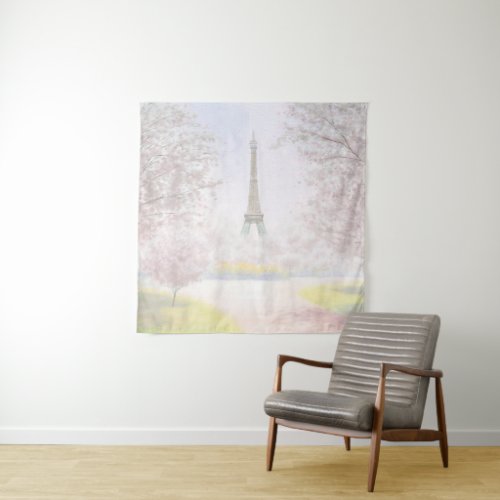 Pretty Paris In Pastels Tapestry